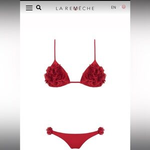 La Reveche - Red Frill Bikini